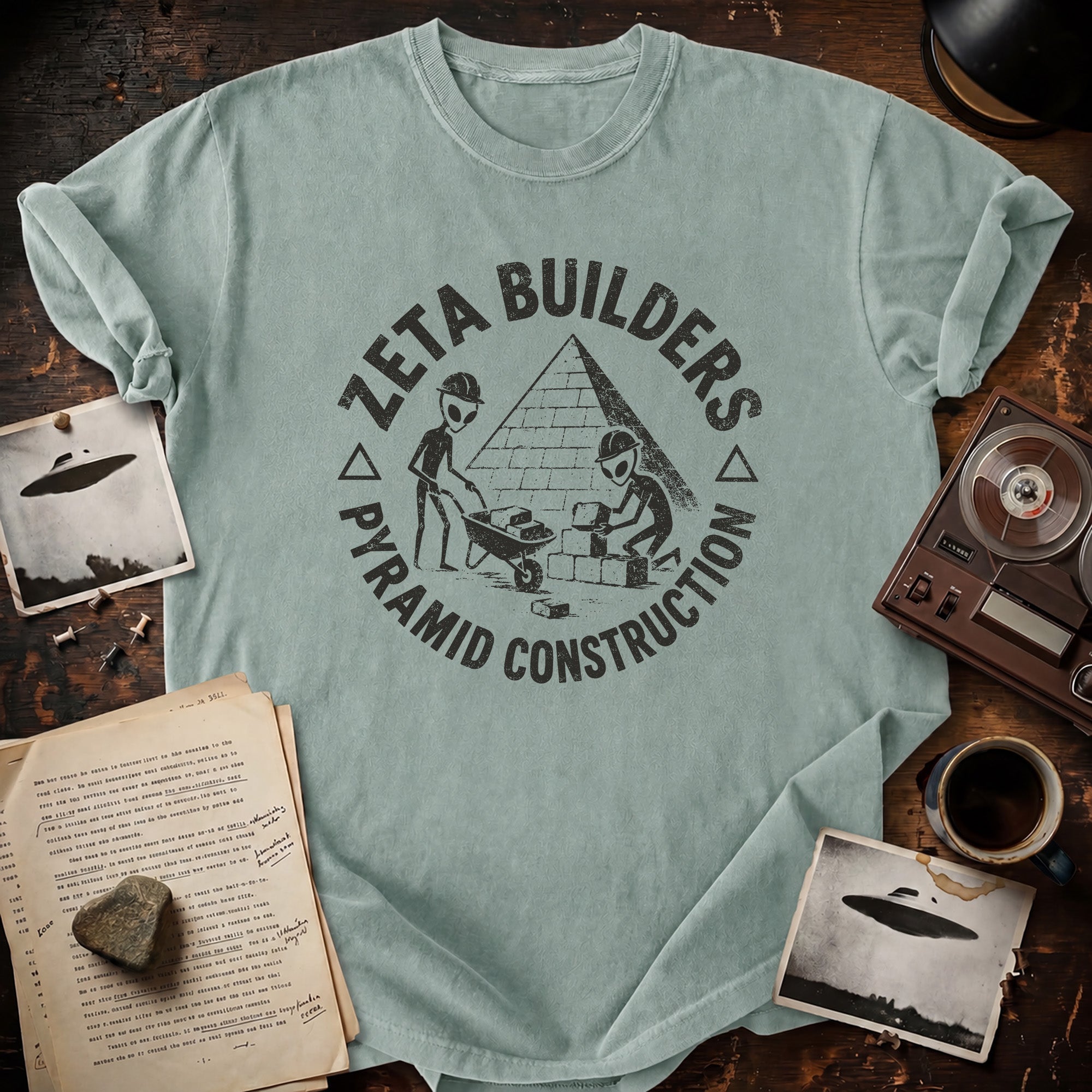 Zeta Pyramid Construction T-shirt