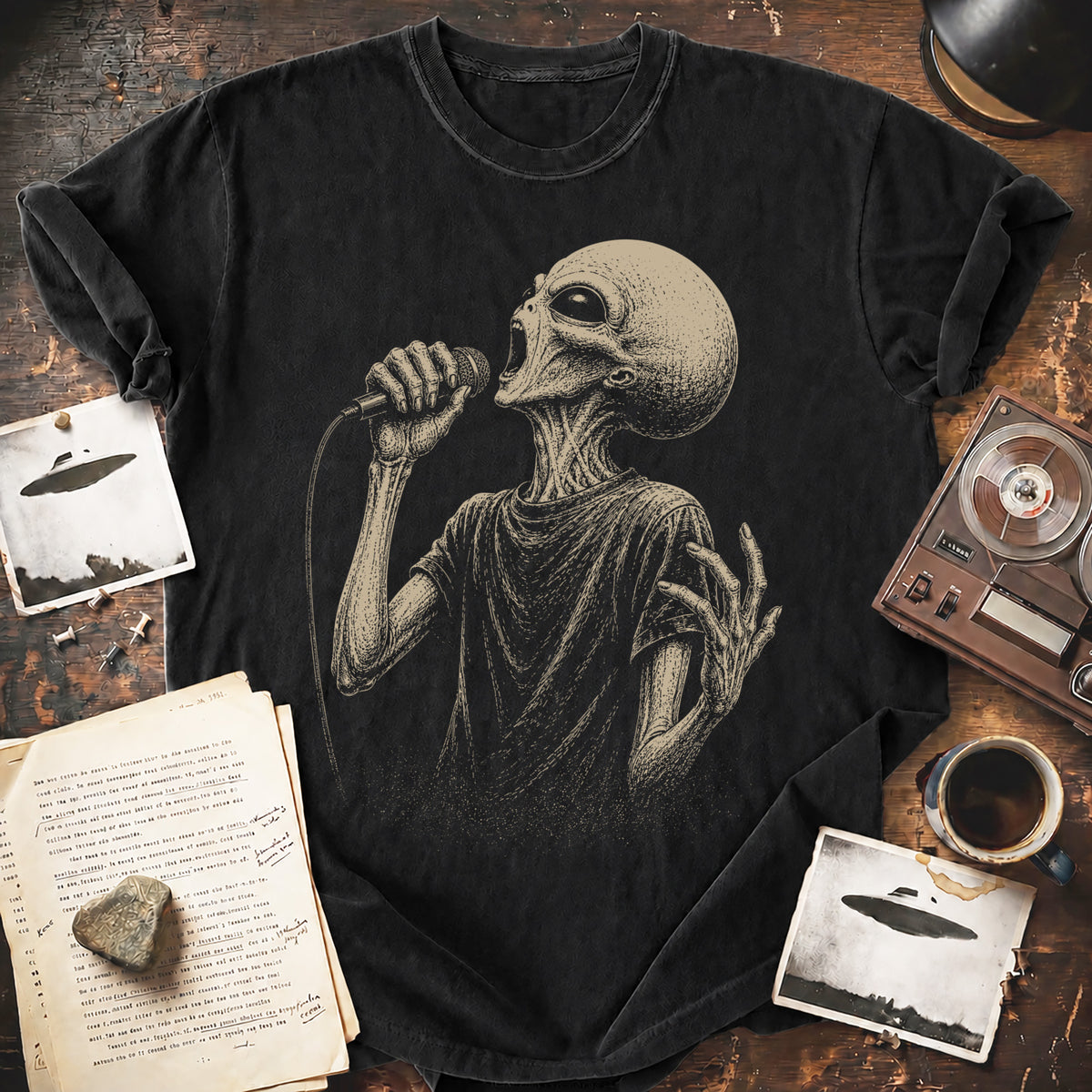 Alien Rock Singer T-Shirt