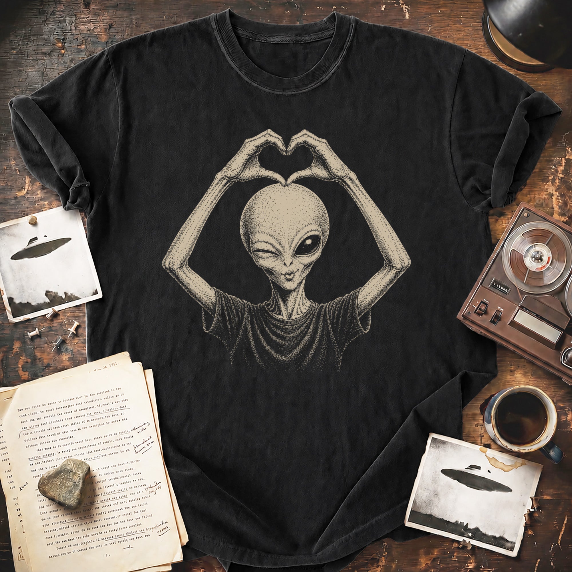 Alien Love Vintage Graphic T-shirt