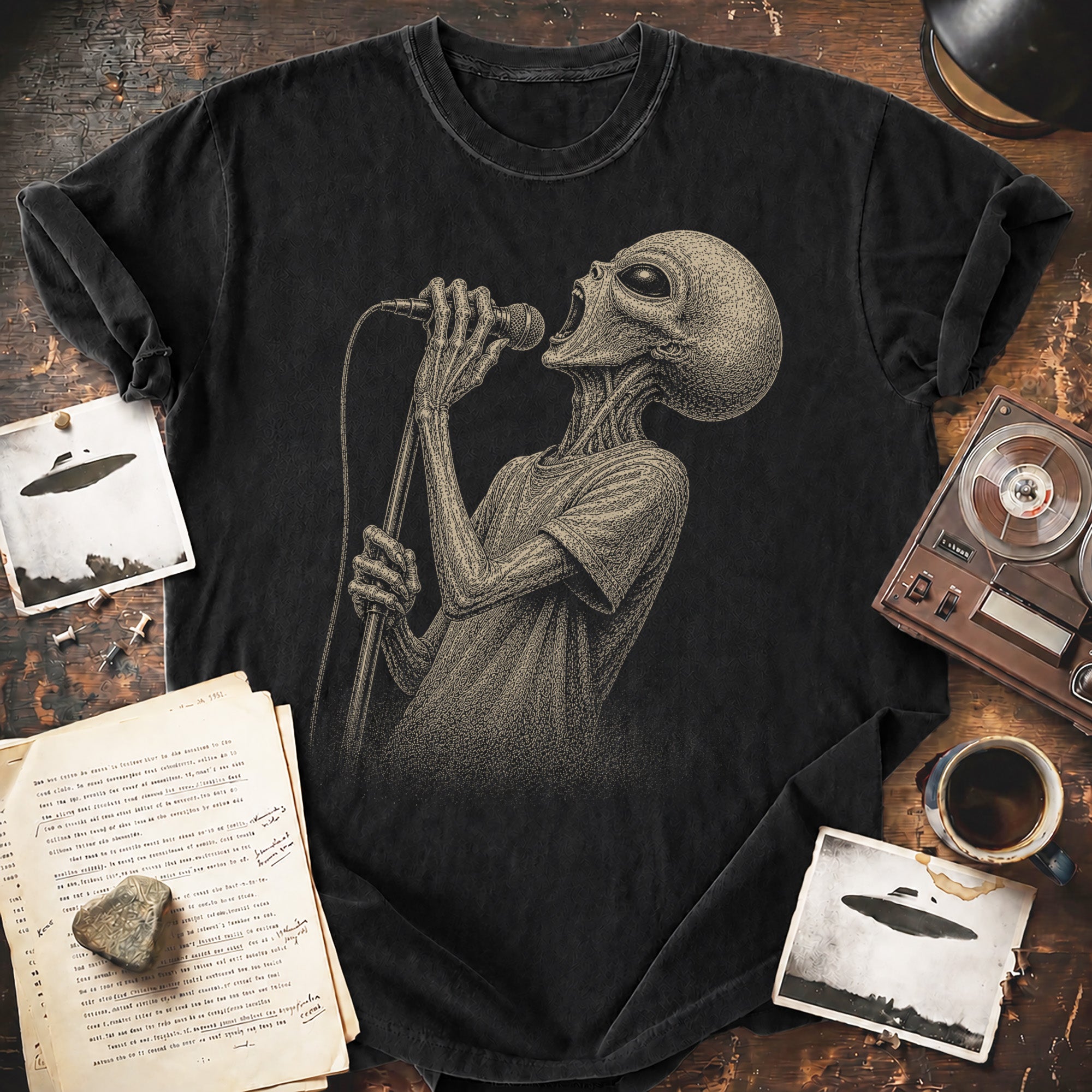 Alien Rock Singer T-Shirt