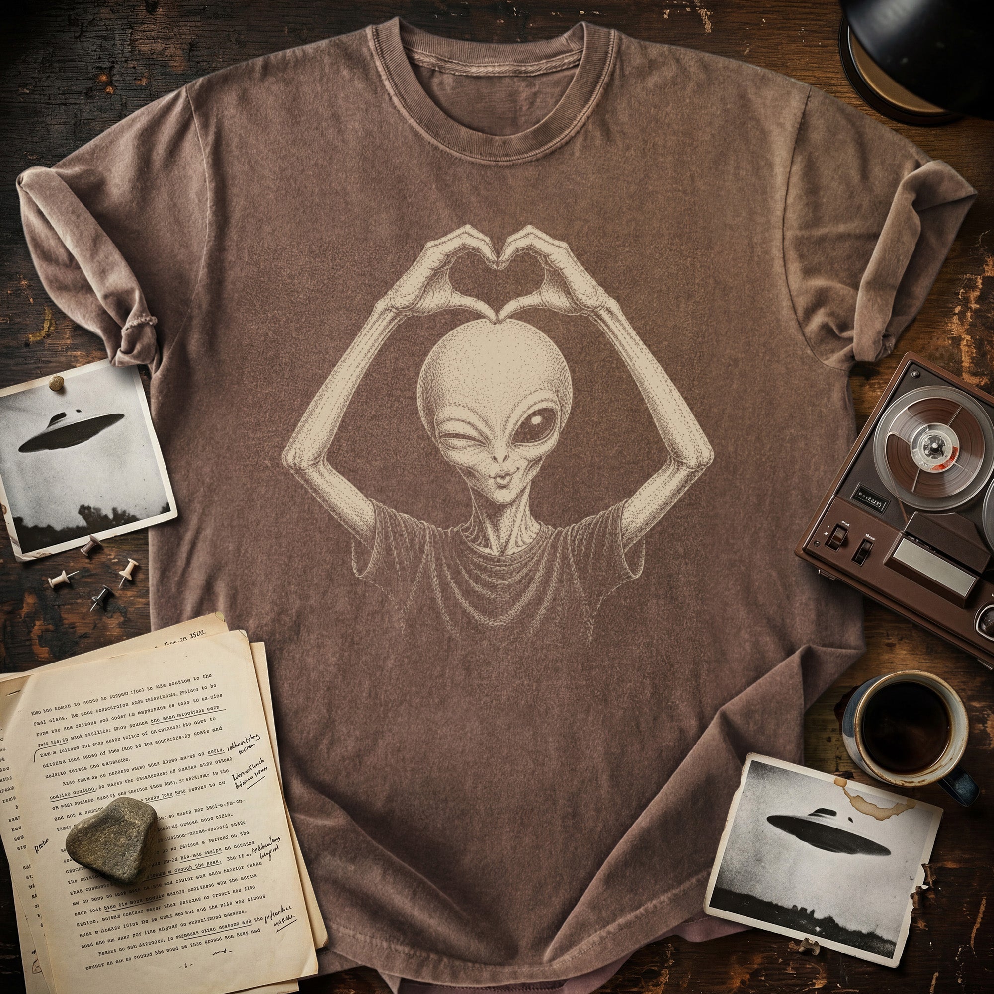 Alien Love Vintage Graphic T-shirt