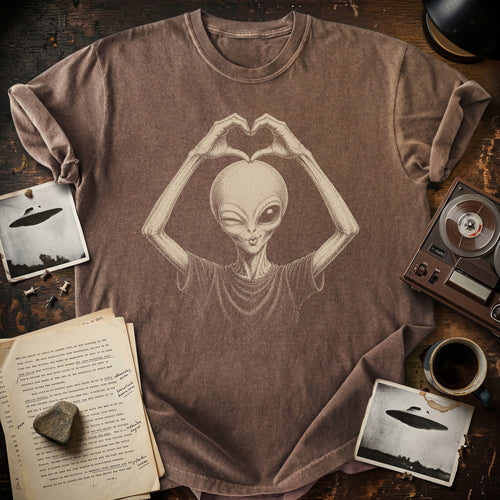 Alien Love Vintage Graphic T-shirt