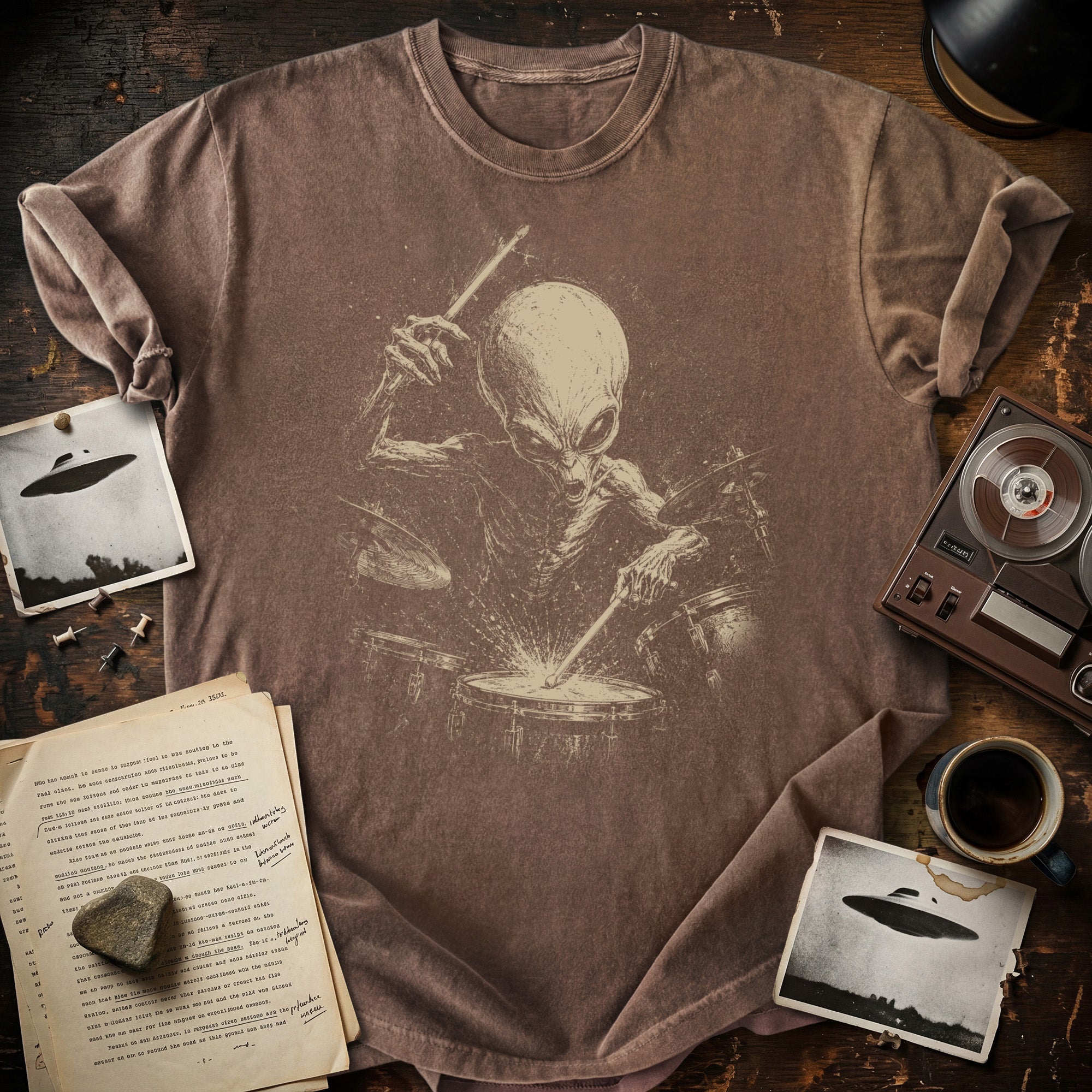 Alien Drummer T-shirt