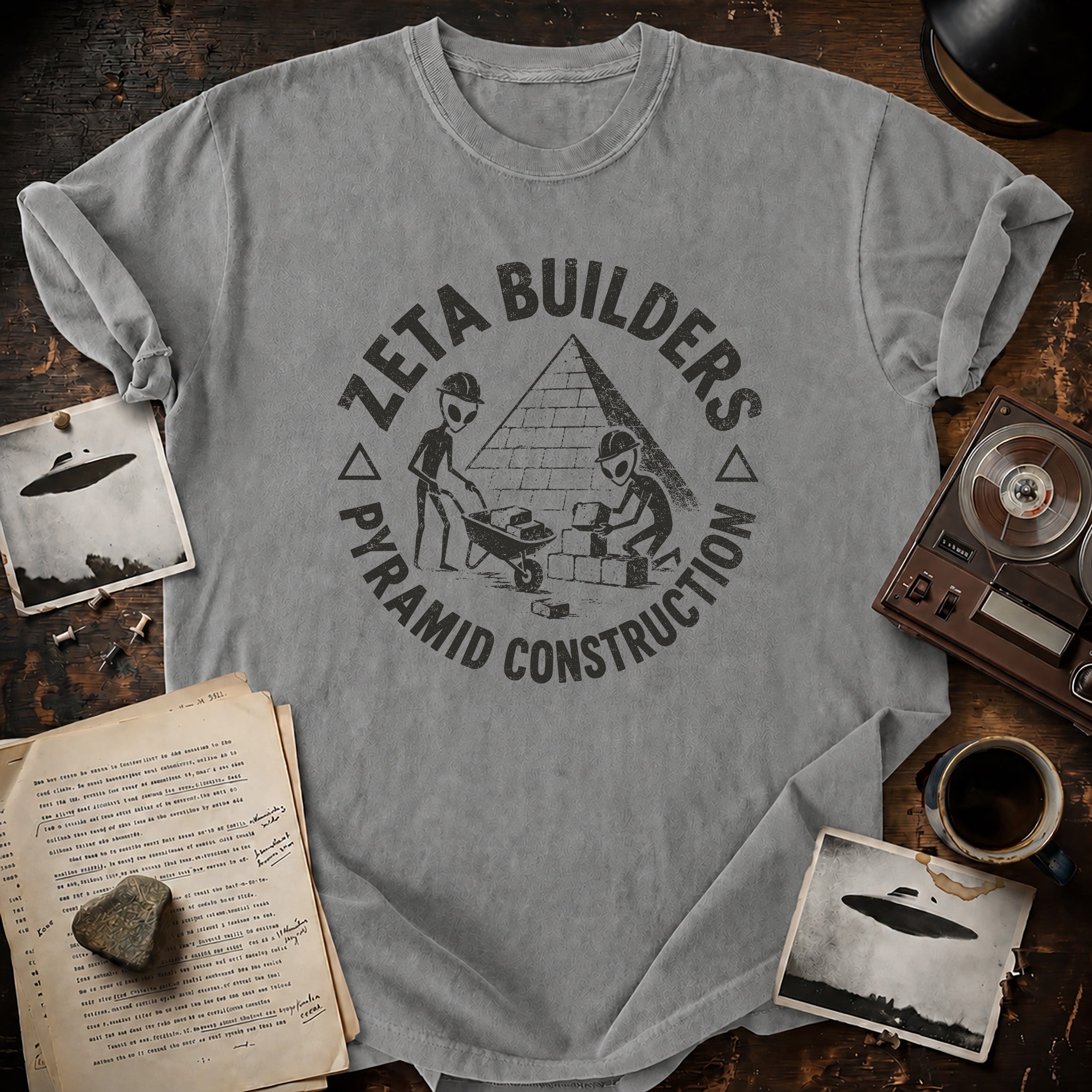 Zeta Pyramid Construction T-shirt