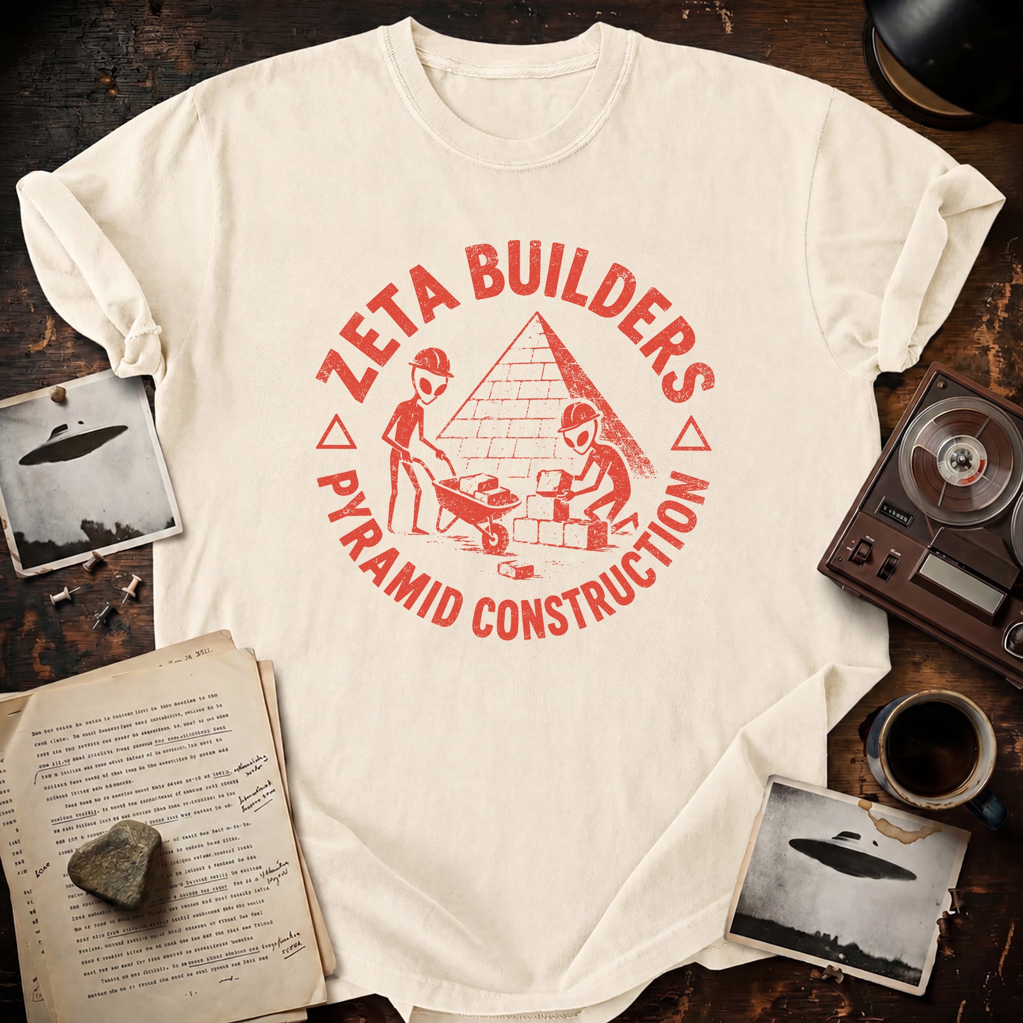 Zeta Pyramid Construction T-shirt