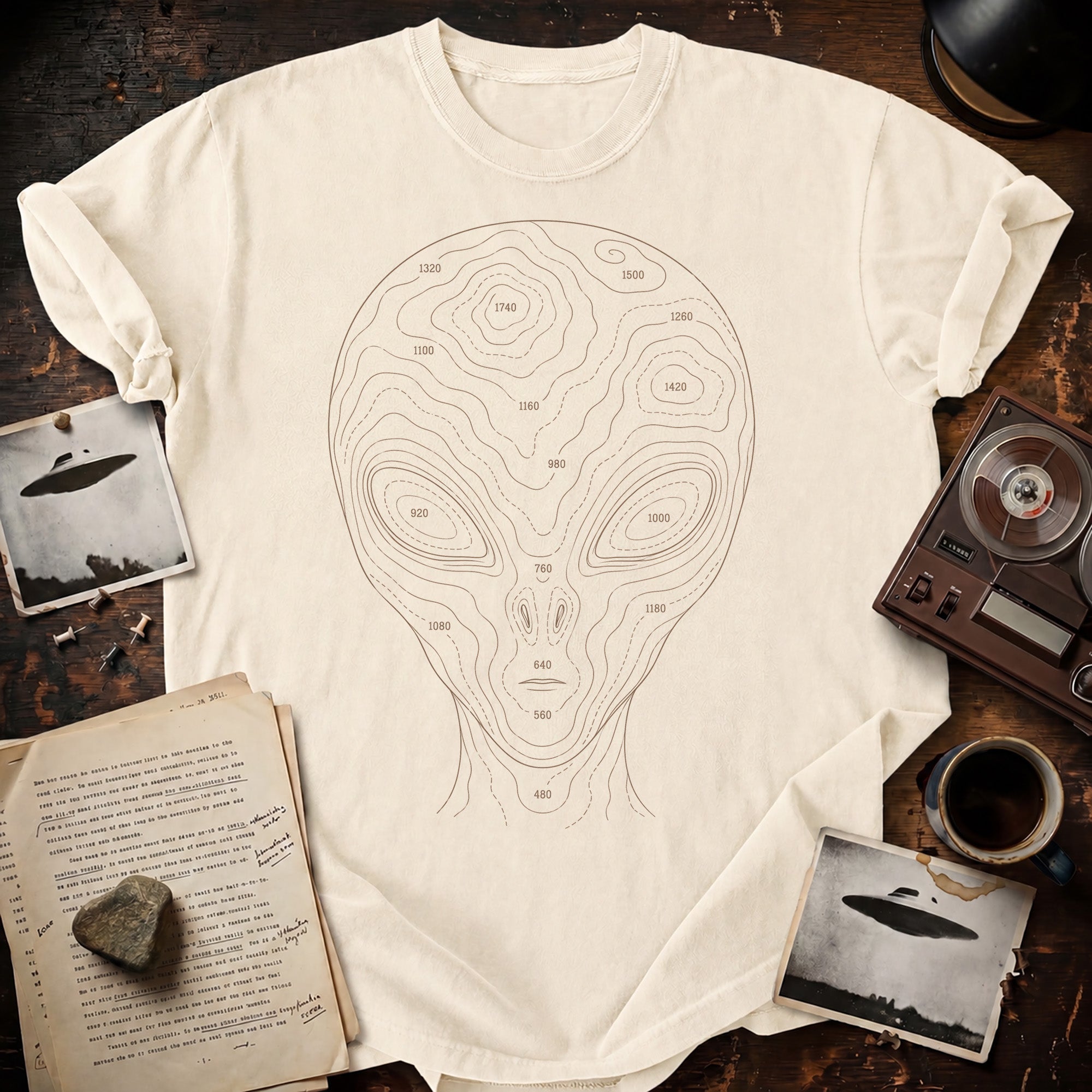 Alien Topograph t-shirt
