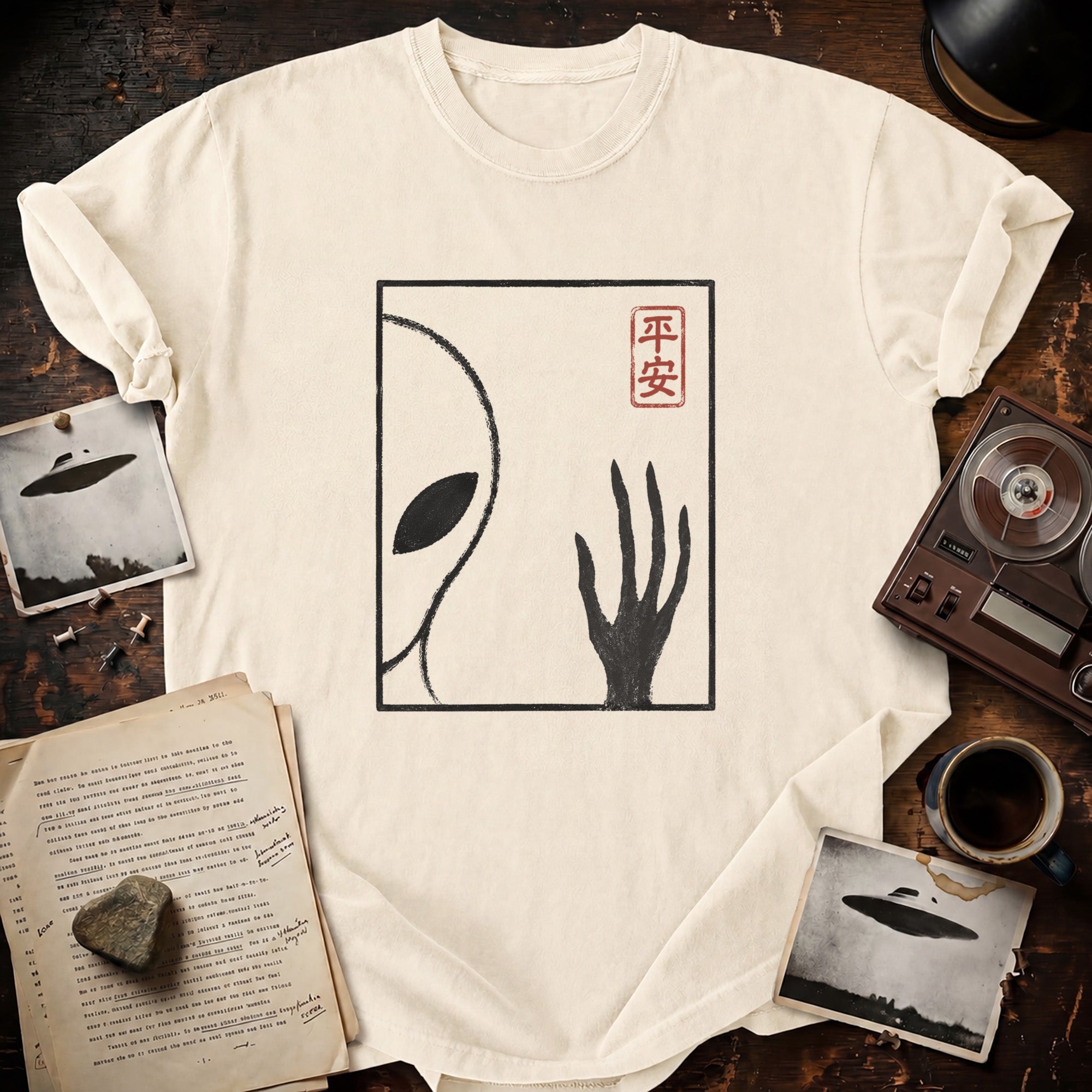 Alien Woodblock T-shirt
