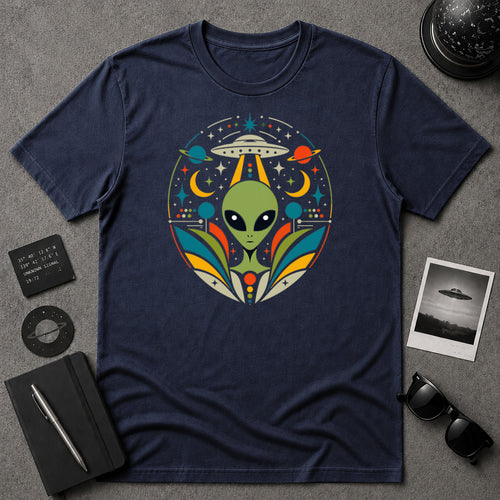 Alien Abduction Mandala T-shirt