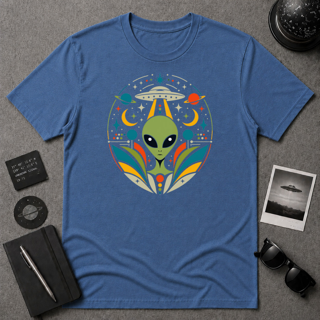 Alien Abduction Mandala T-shirt