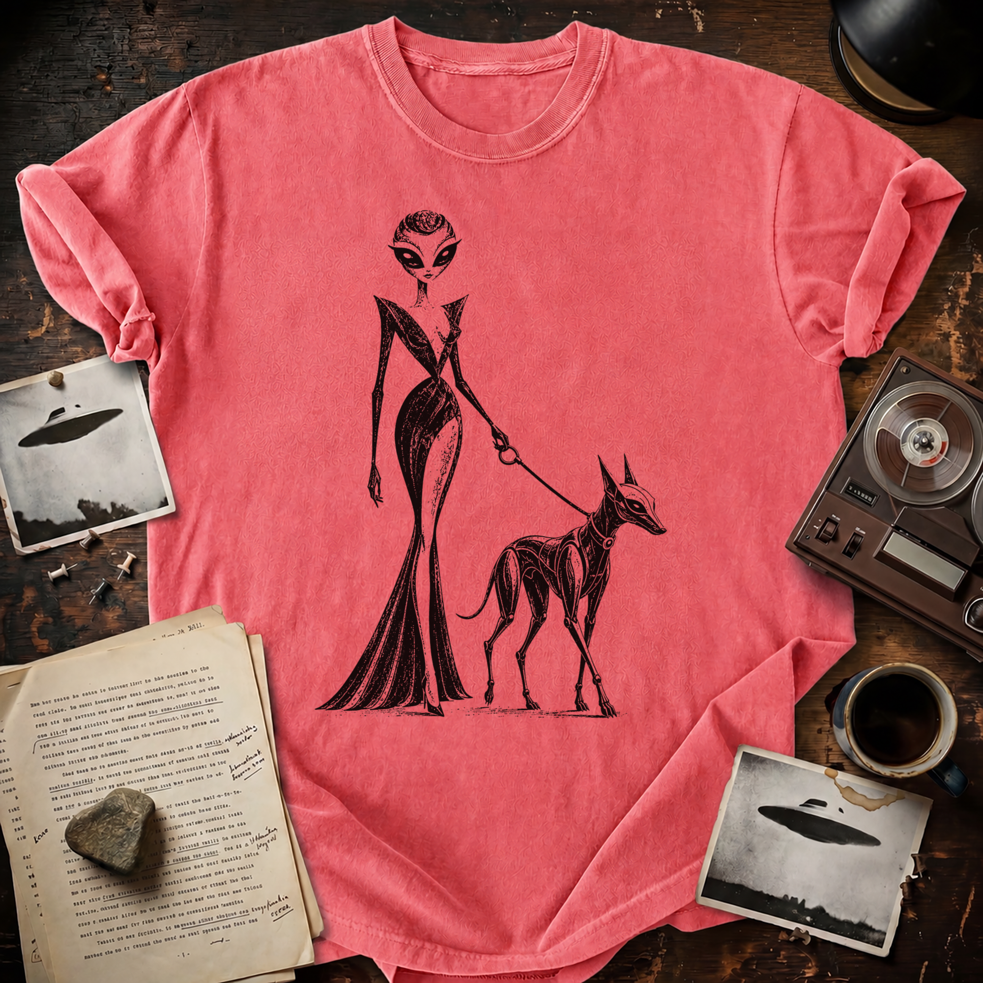 Astra Walking Dog T-shirt