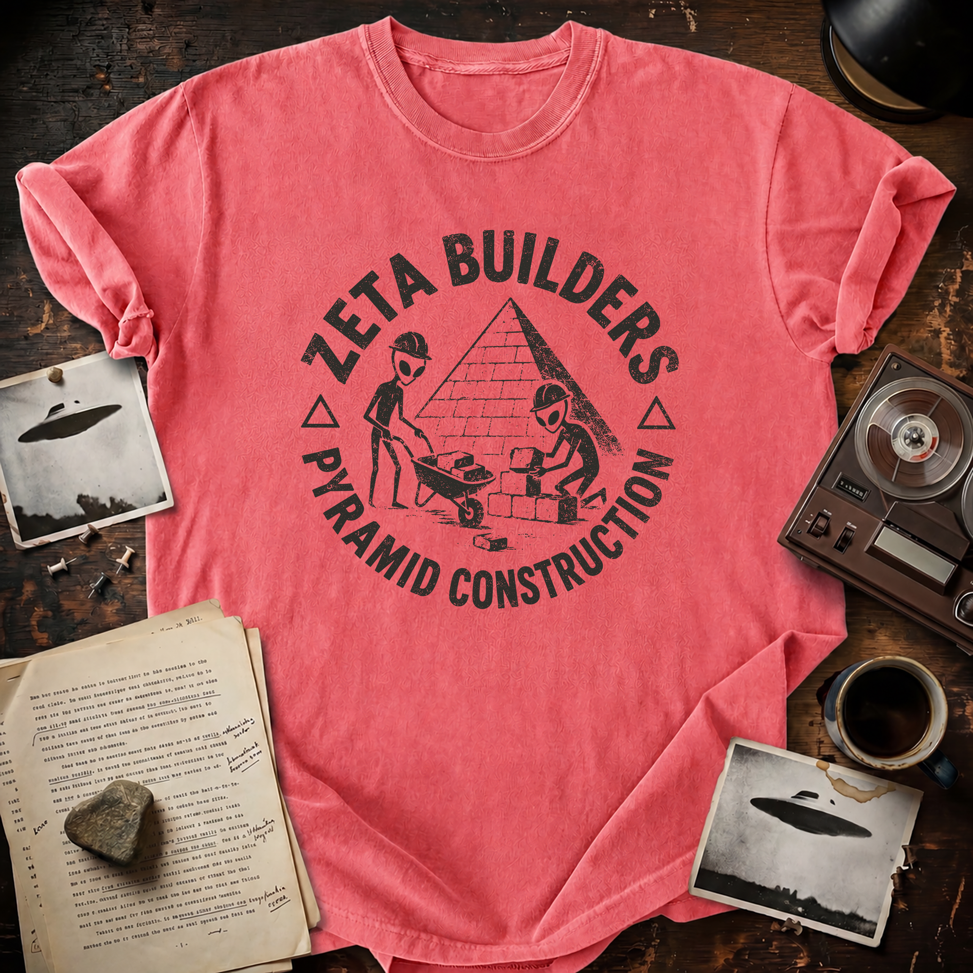 Zeta Pyramid Construction T-shirt
